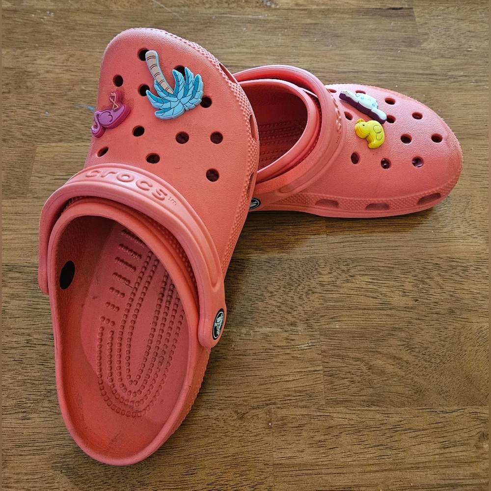 Coral Crocs